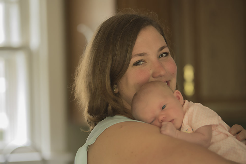  Megan giving mama a break and getting some snuggles with Elliott. 