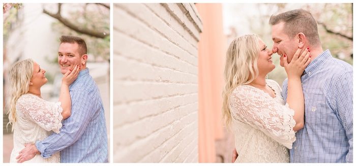 old town Alexandria engagement session