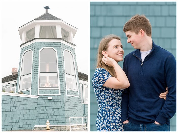 old town Alexandria engagement photo