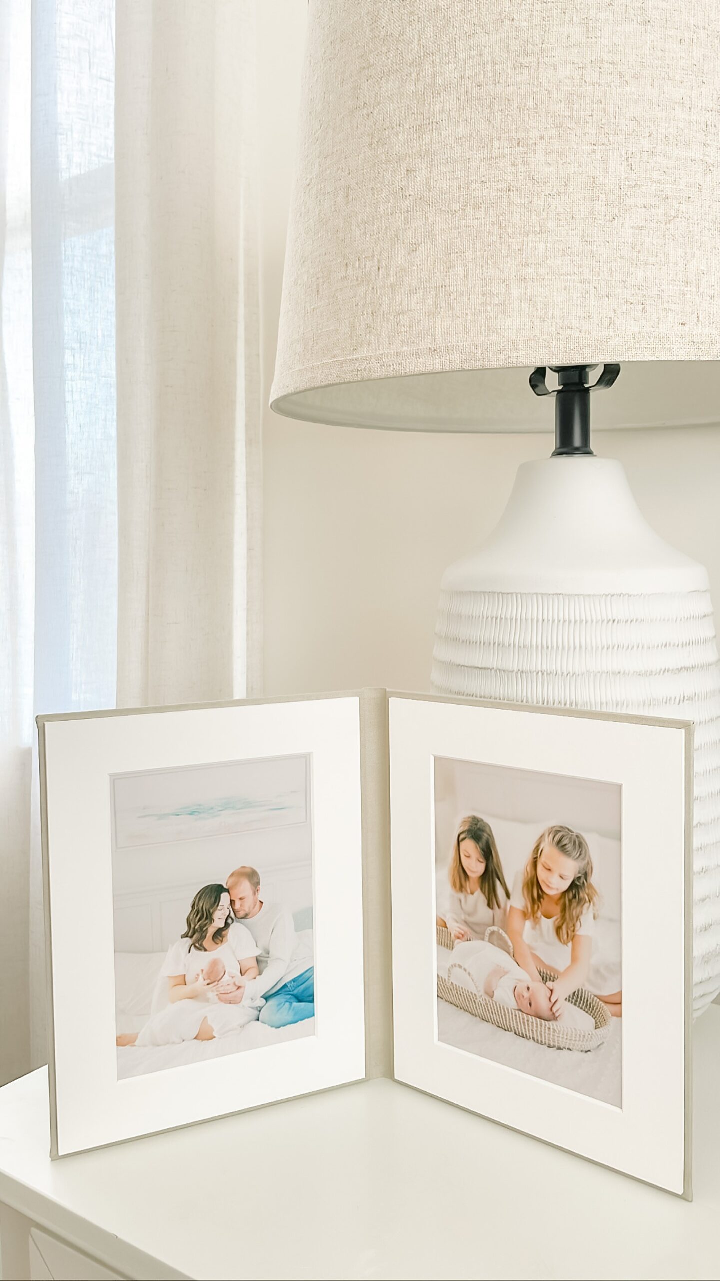 The best heirloom products to preserve your newborn memories shared by Maryland family and newborn photographer Amanda Wose Photography including folio display 