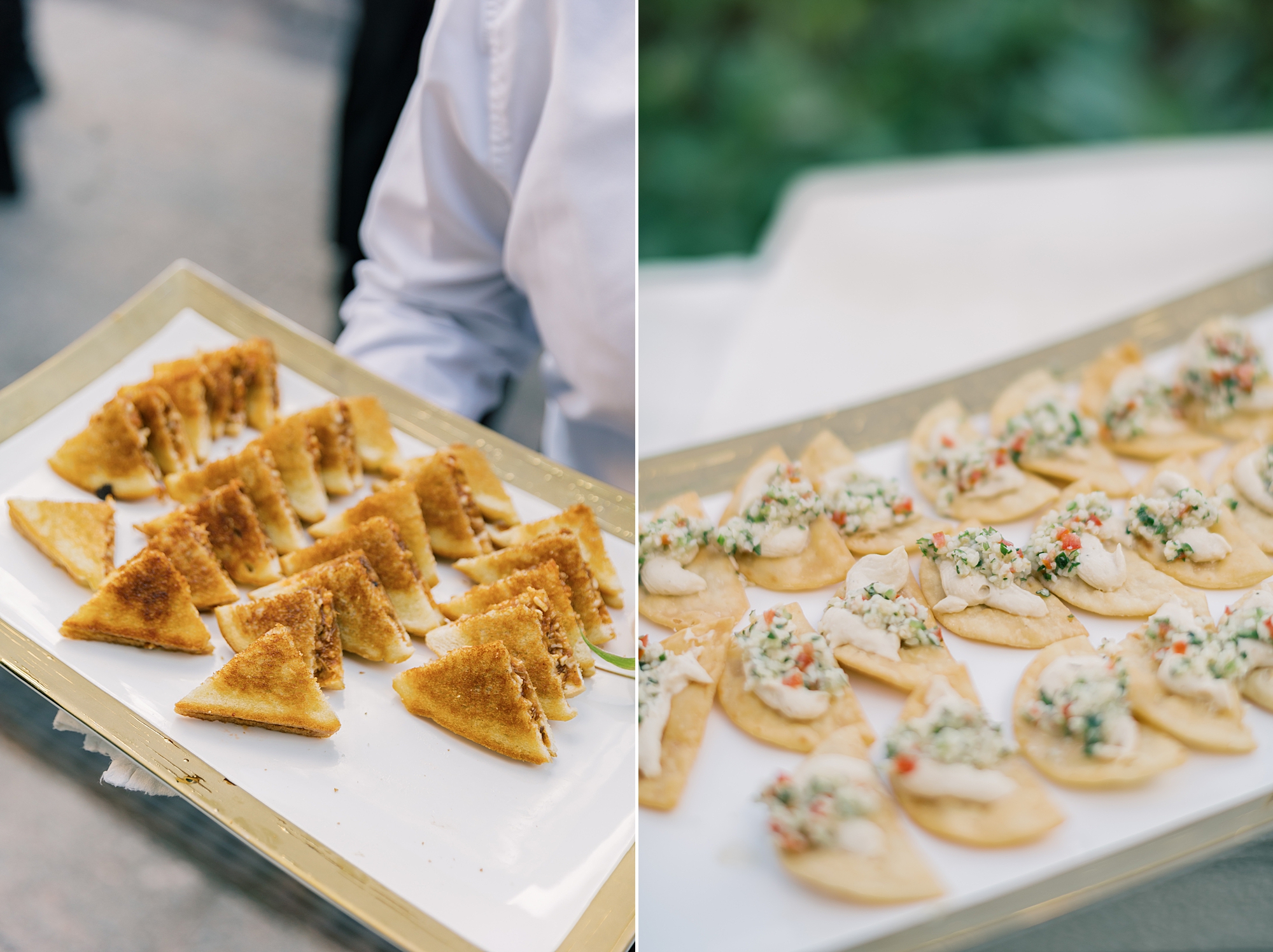 appetizers for Potomac View Terrace wedding reception