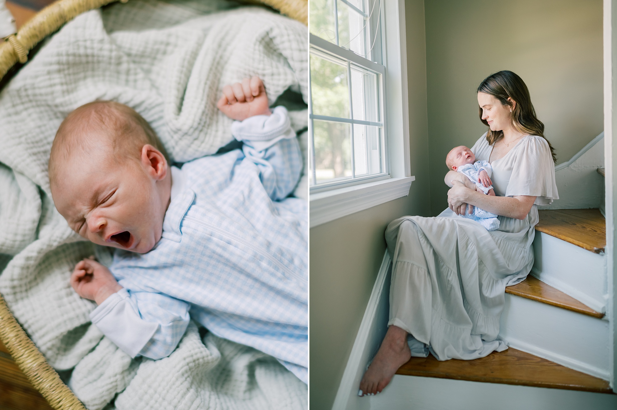 Lifestyle Newborn Sessions vs. Posed Studio Newborn Sessions: how to decide which session is right for you shared by newborn photographer Amanda Wose Photography