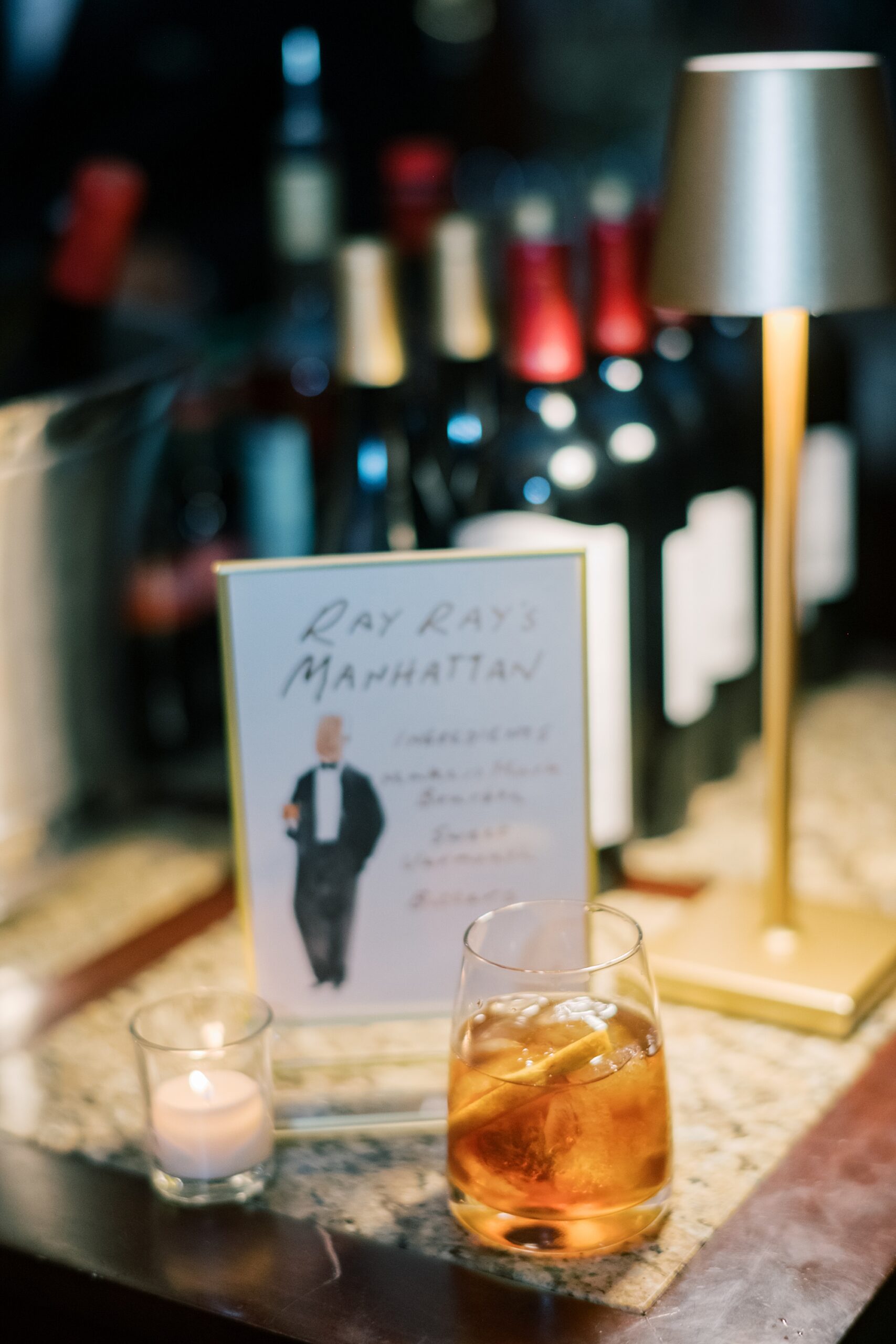 signature cocktail for Hay-Adams Hotel wedding