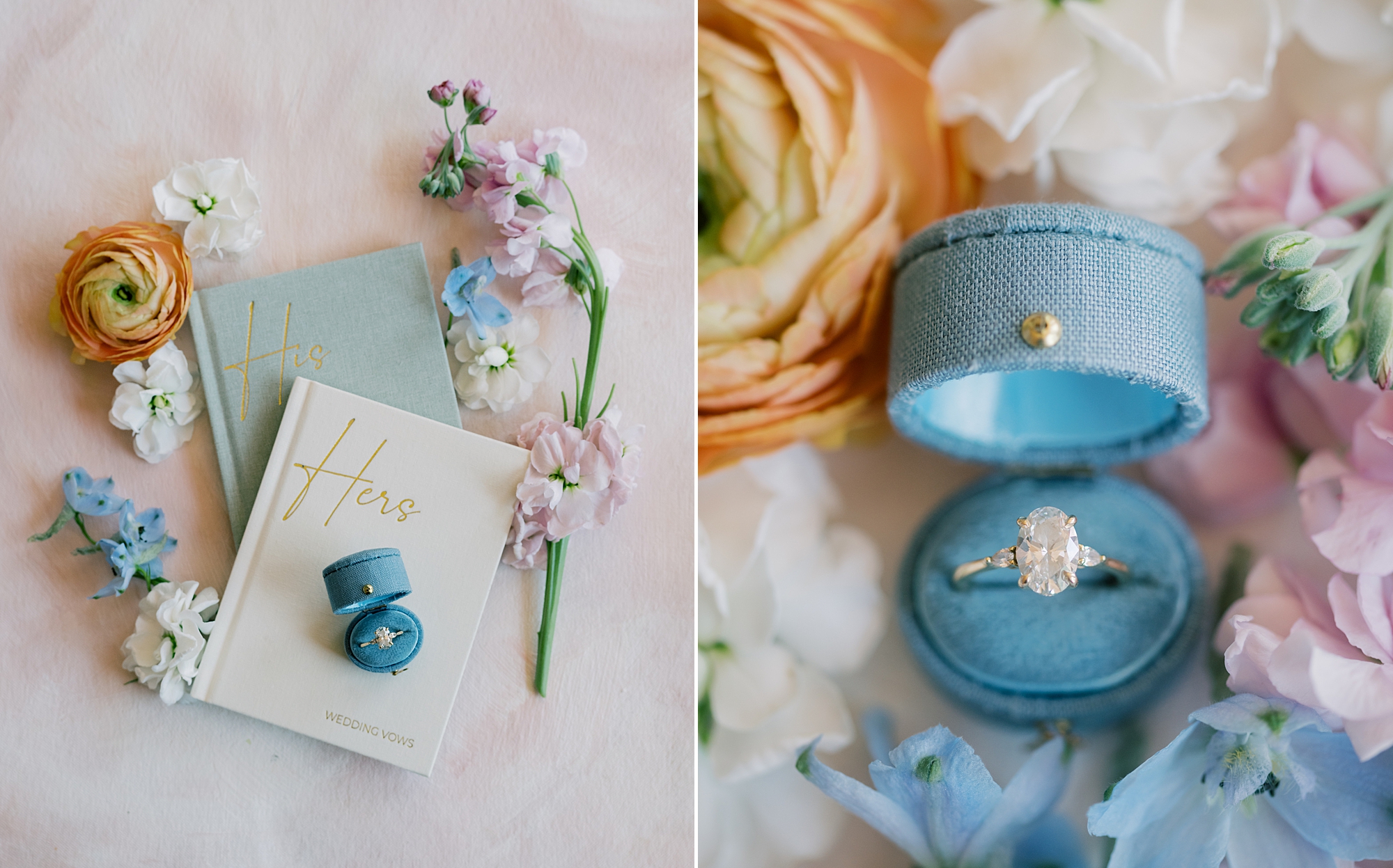 invitation suite and bride's jewelry for floral-forward spring wedding at Terrain Gardens