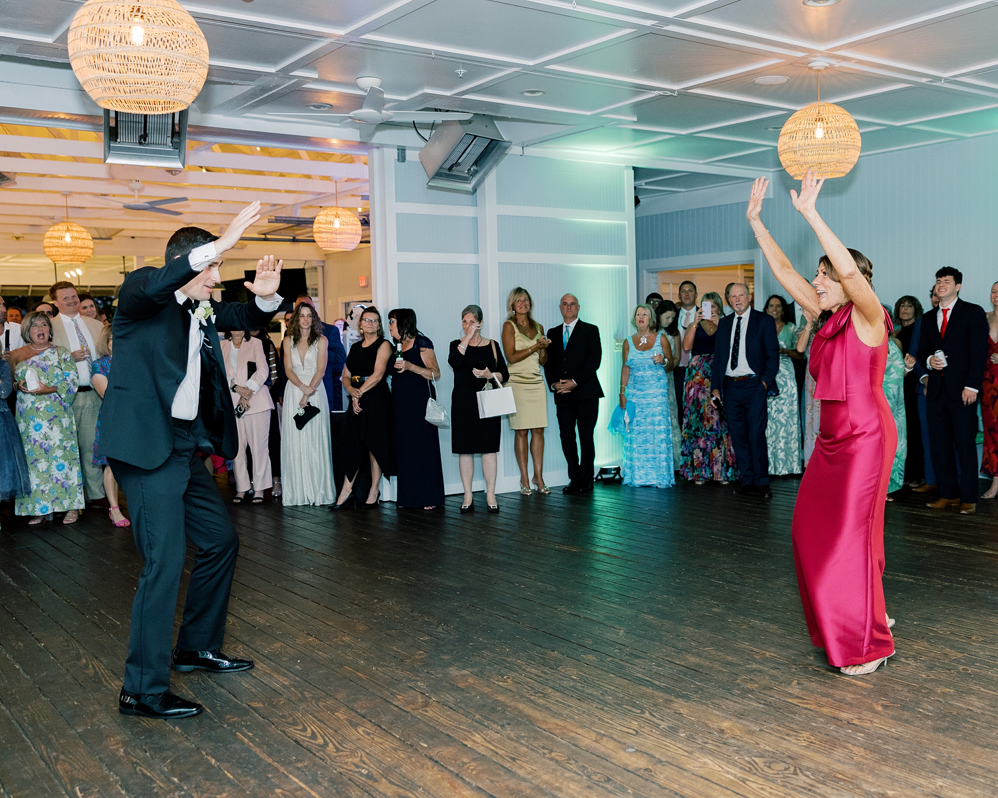wedding guests dance at Chesapeake Bay Beach Club