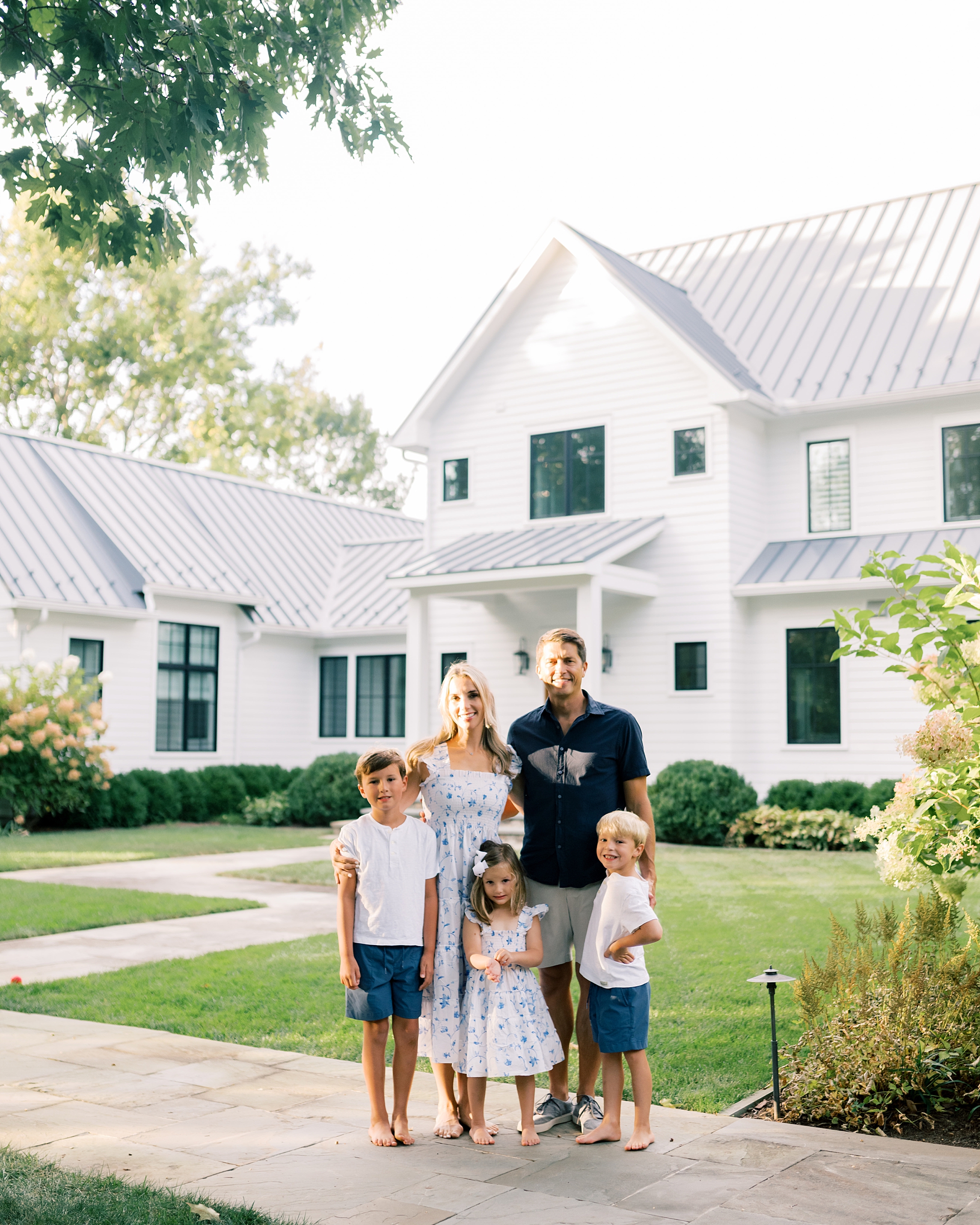late summer Relaxed Family Session at Home in Southern Maryland