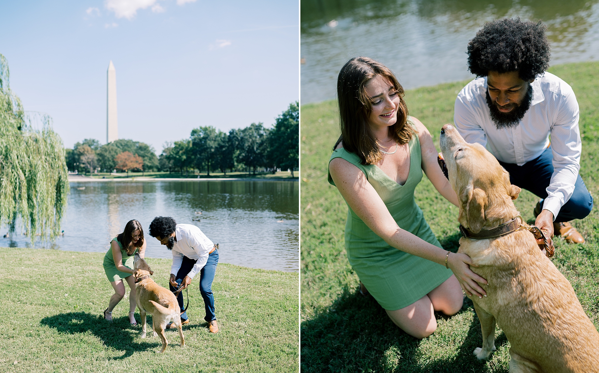 Washington DC Engagement session at Constitution gardens 