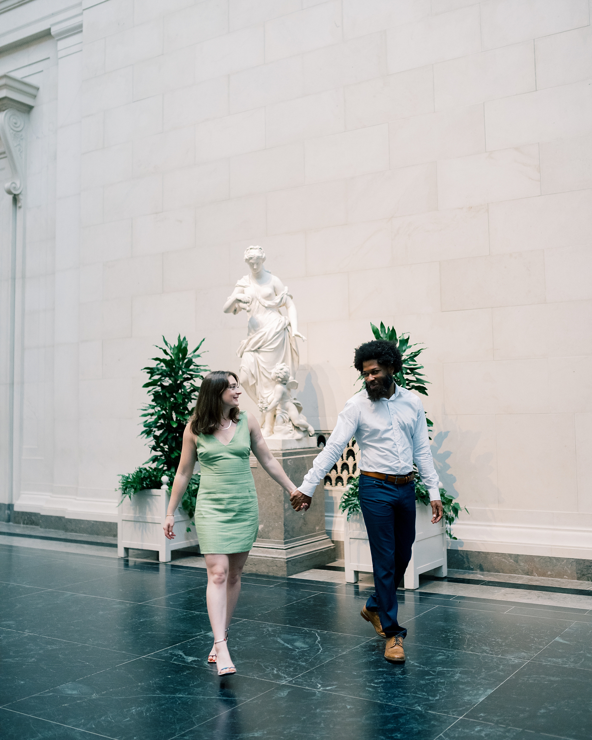 National Gallery of Art Engagement Session in Washington DC