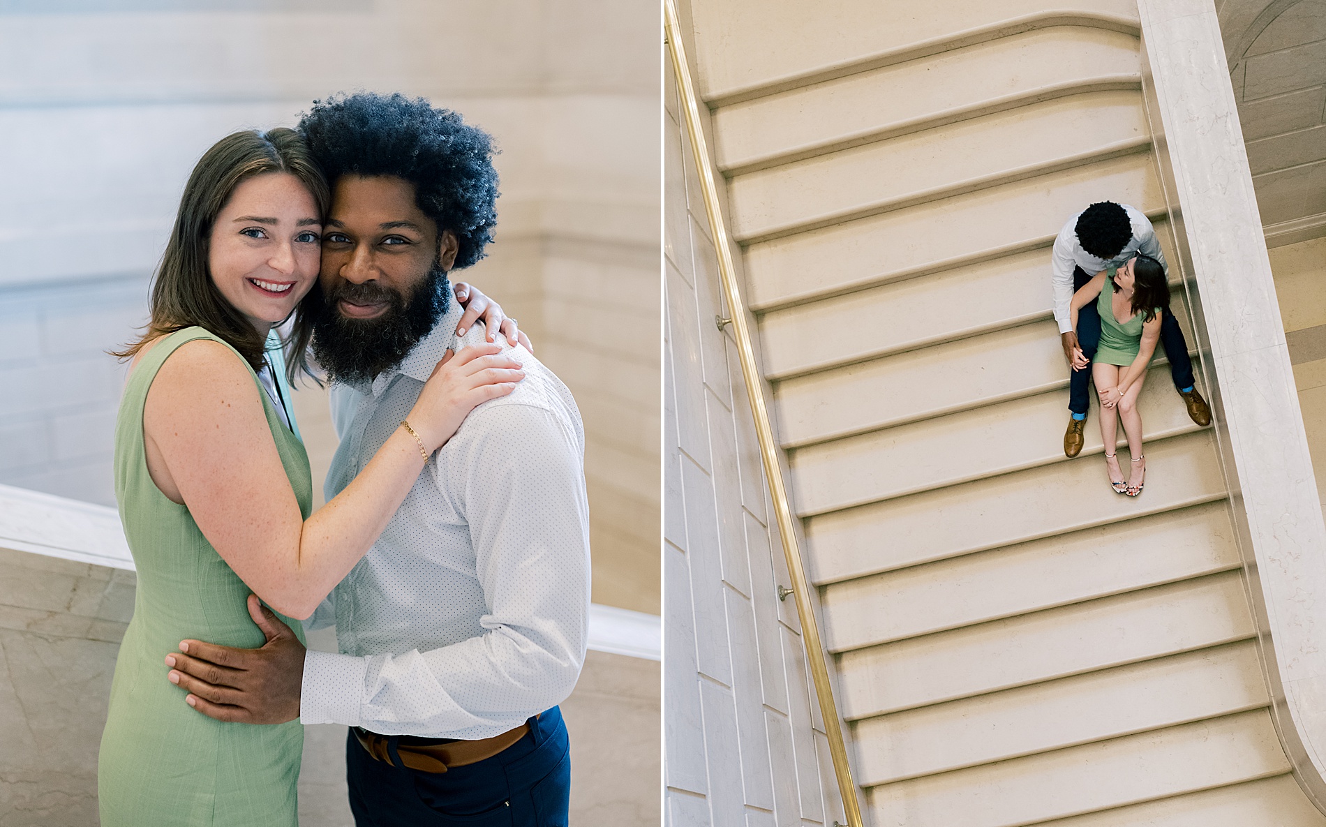 romantic engagement portraits 