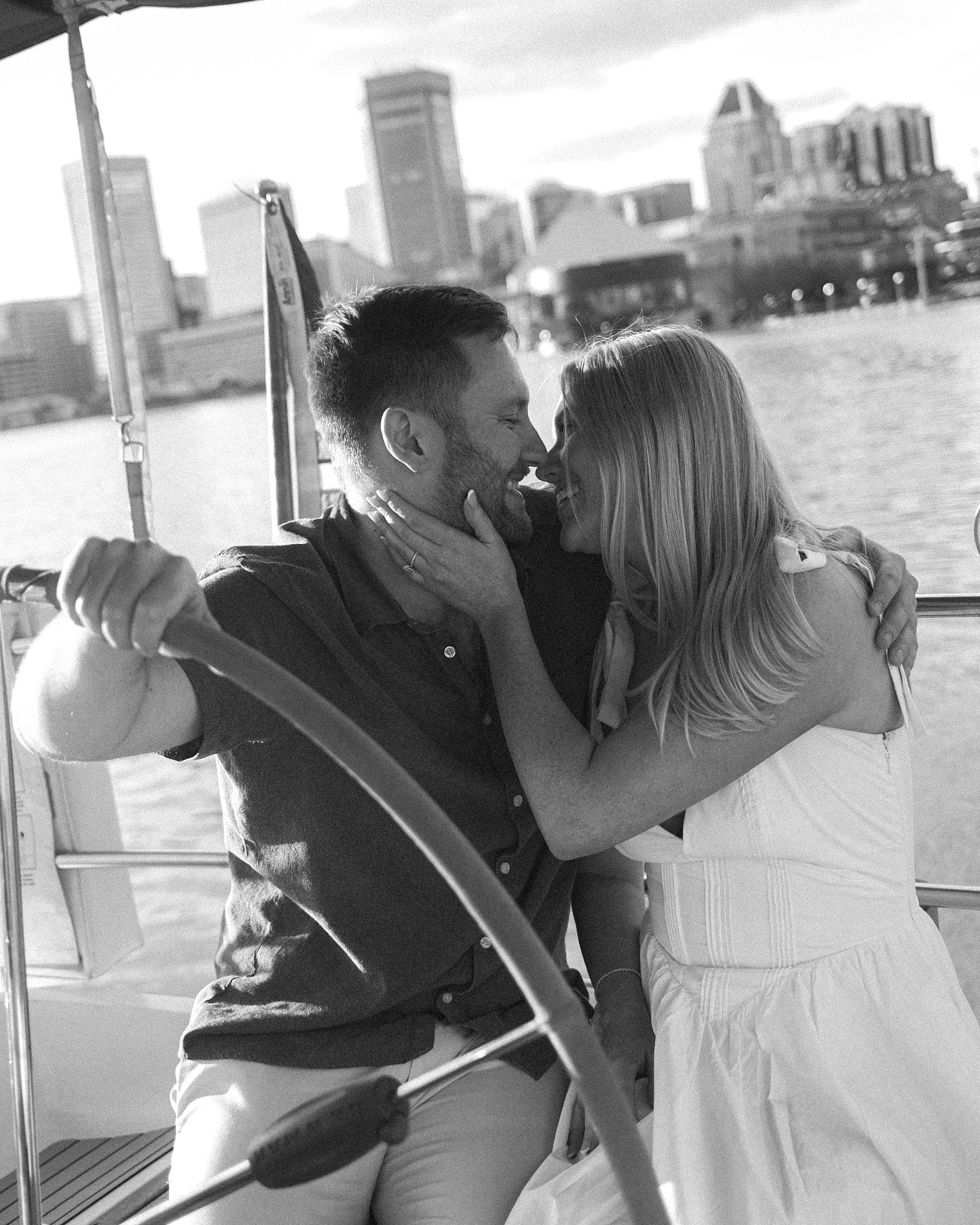 Sailboat Engagement Session in Baltimore's Inner Harbor