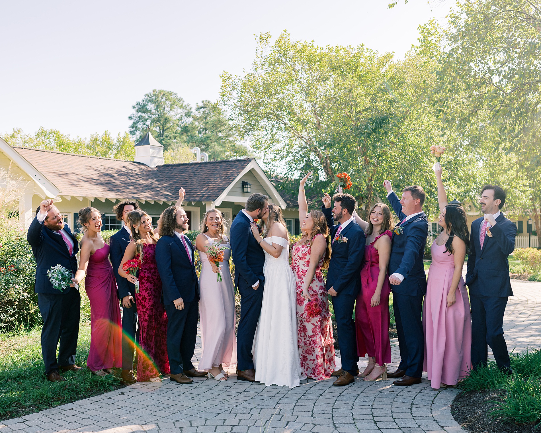 wedding party portraits at Herrington on the Bay
