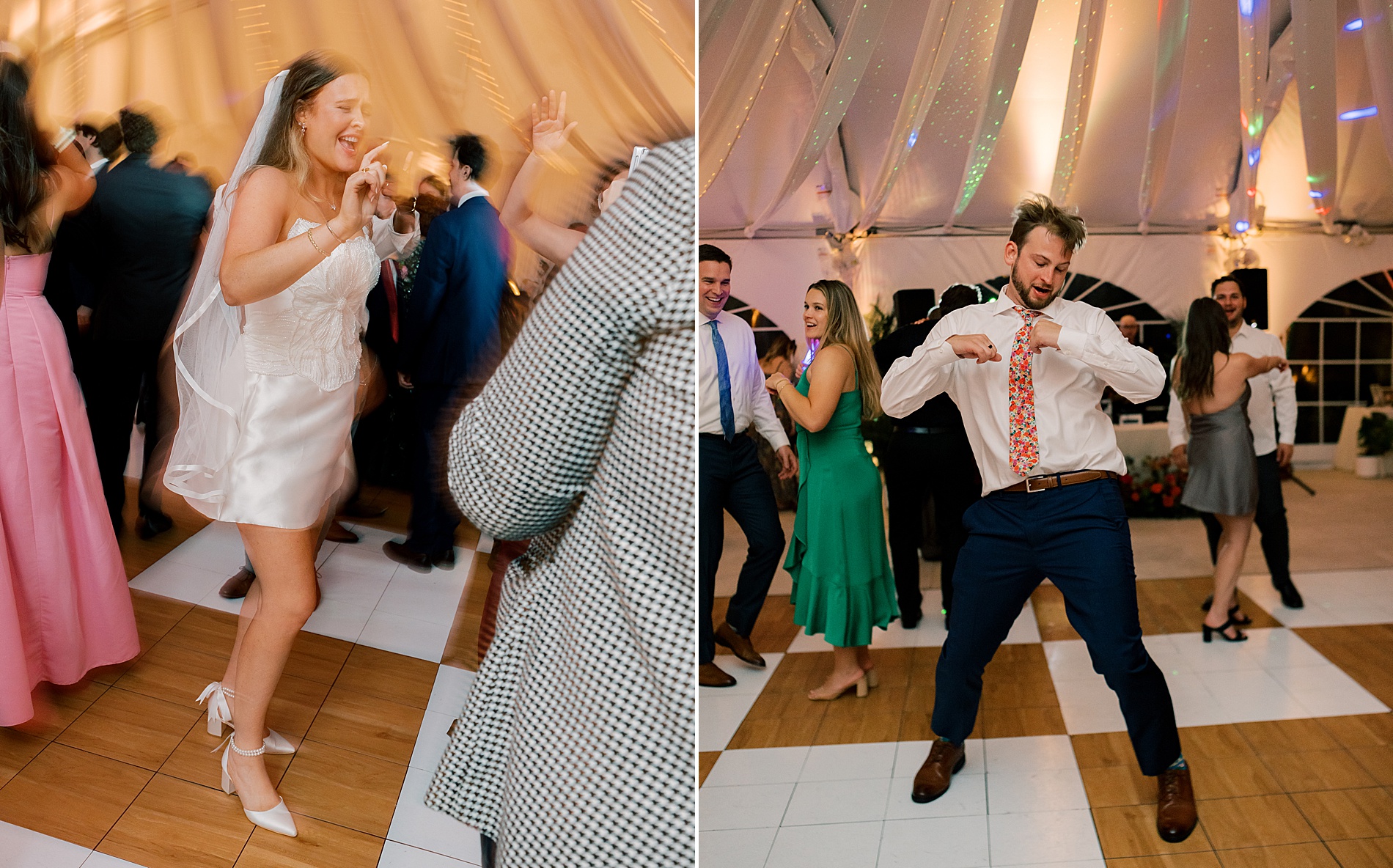 candid dance floor moments from Herrington on the Bay wedding