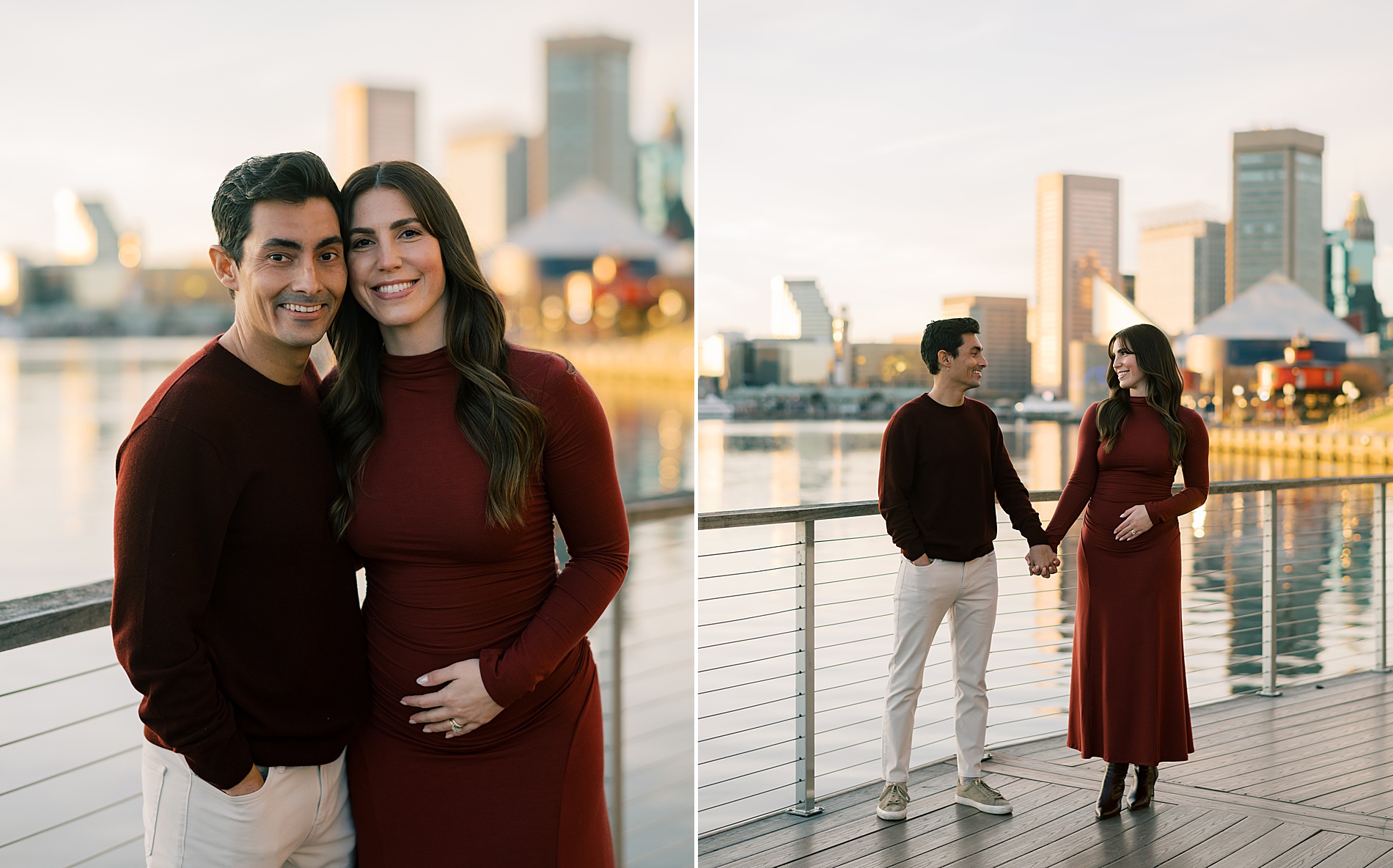 Pregnancy announcement portraits 