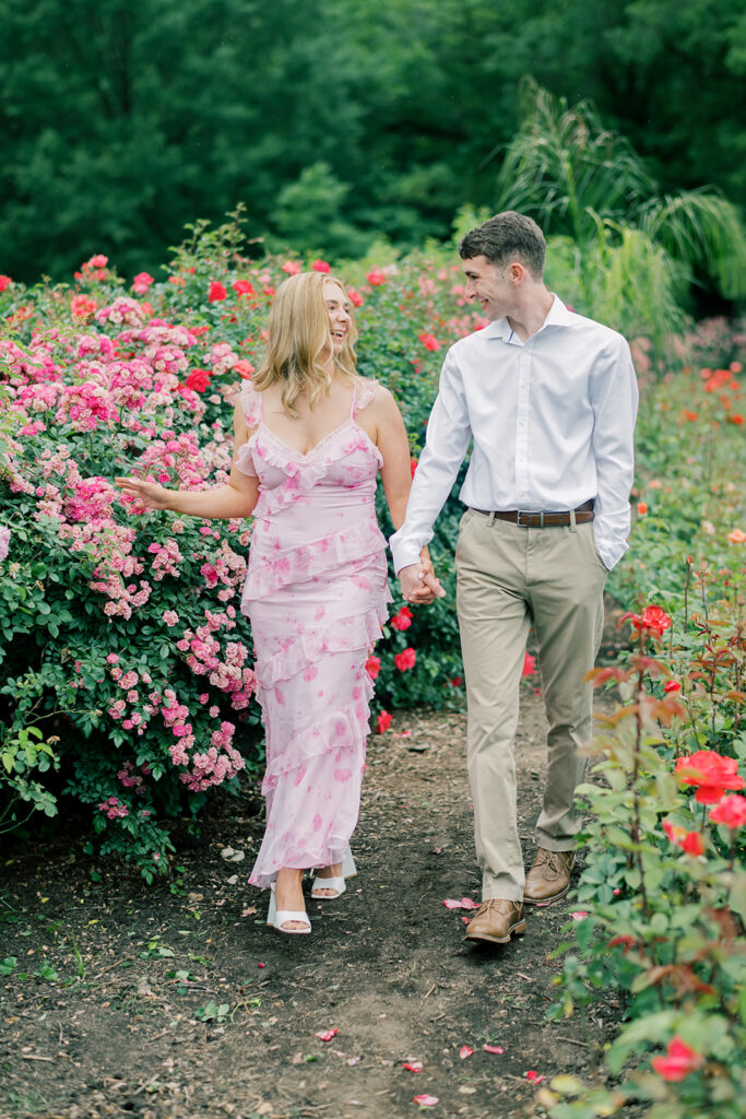 florals engagement session 