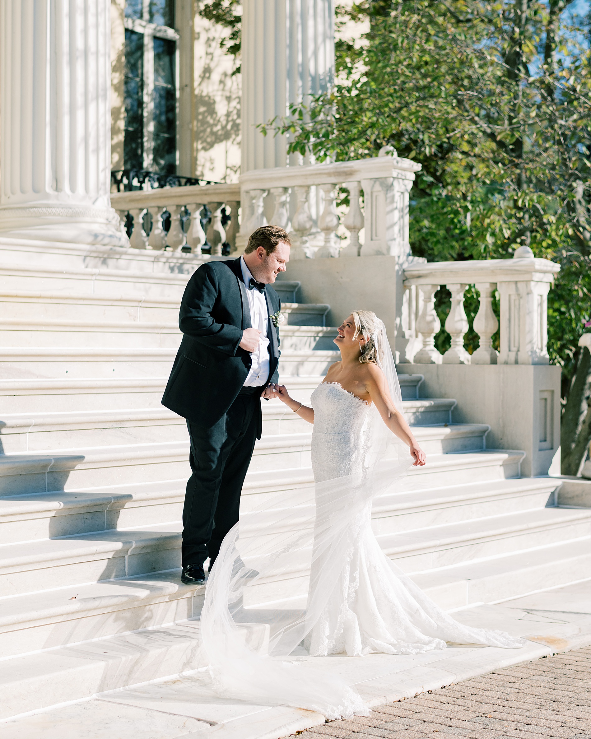 Classic Wedding photos at the Evergreen Library in Baltimore, MD