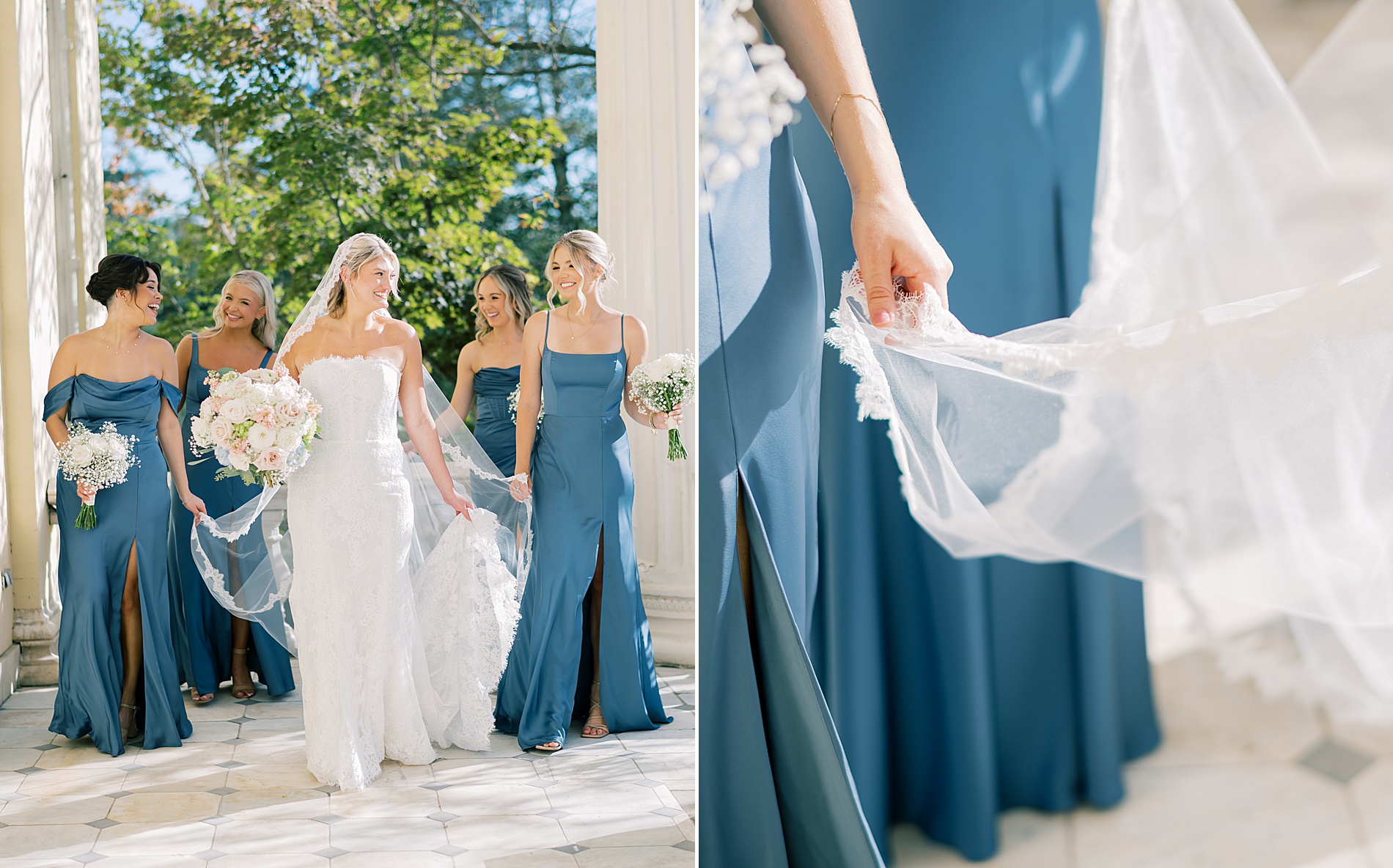 bride and bridesmaids portraits 