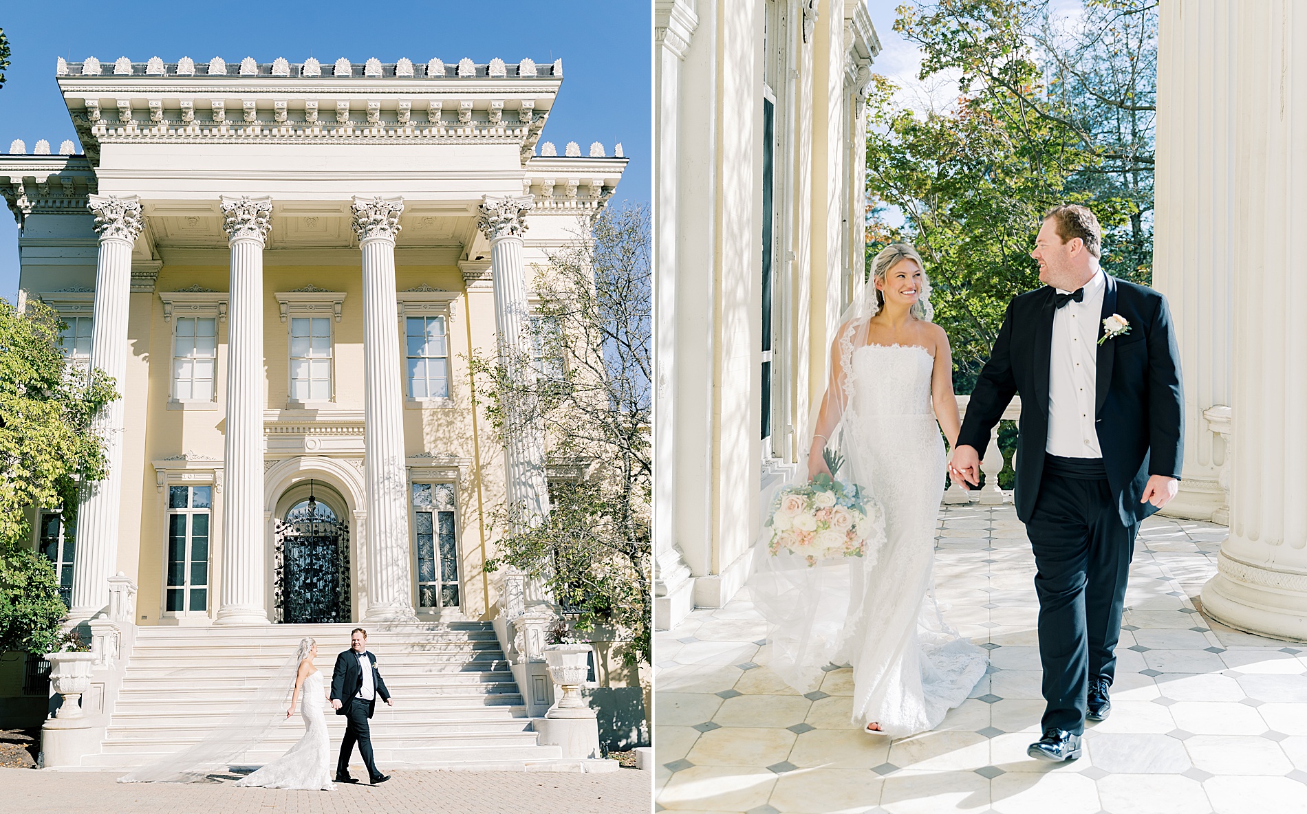romantic wedding portraits from Classic Wedding at the Evergreen Library in Baltimore, MD