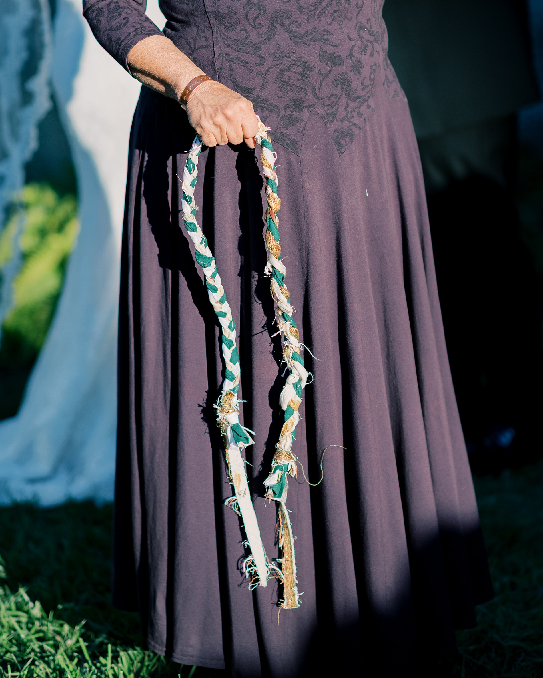 handfasting ritual at Classic Wedding at the Evergreen Library in Baltimore, MD