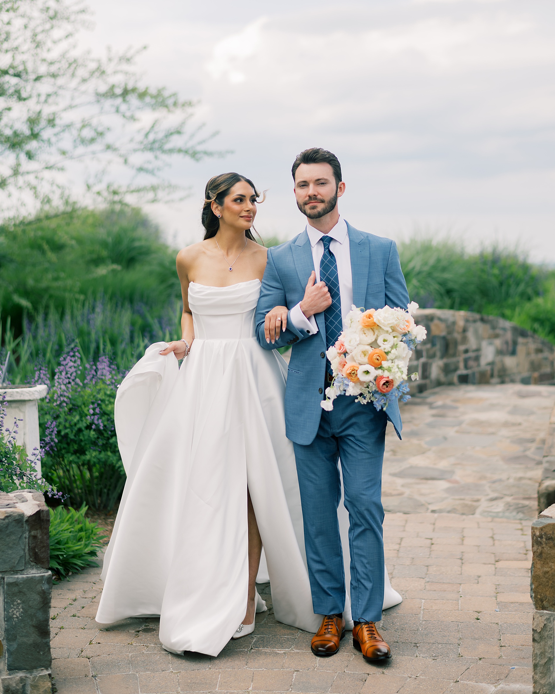 Herrington on the Bay wedding portraits of bride and groom