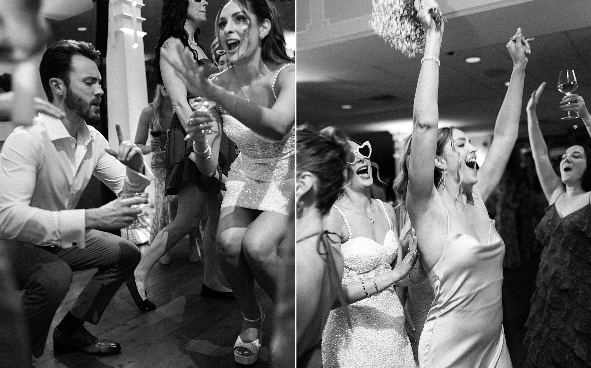 Summer Wedding reception at Herrington on the Bay with a packed dance floor