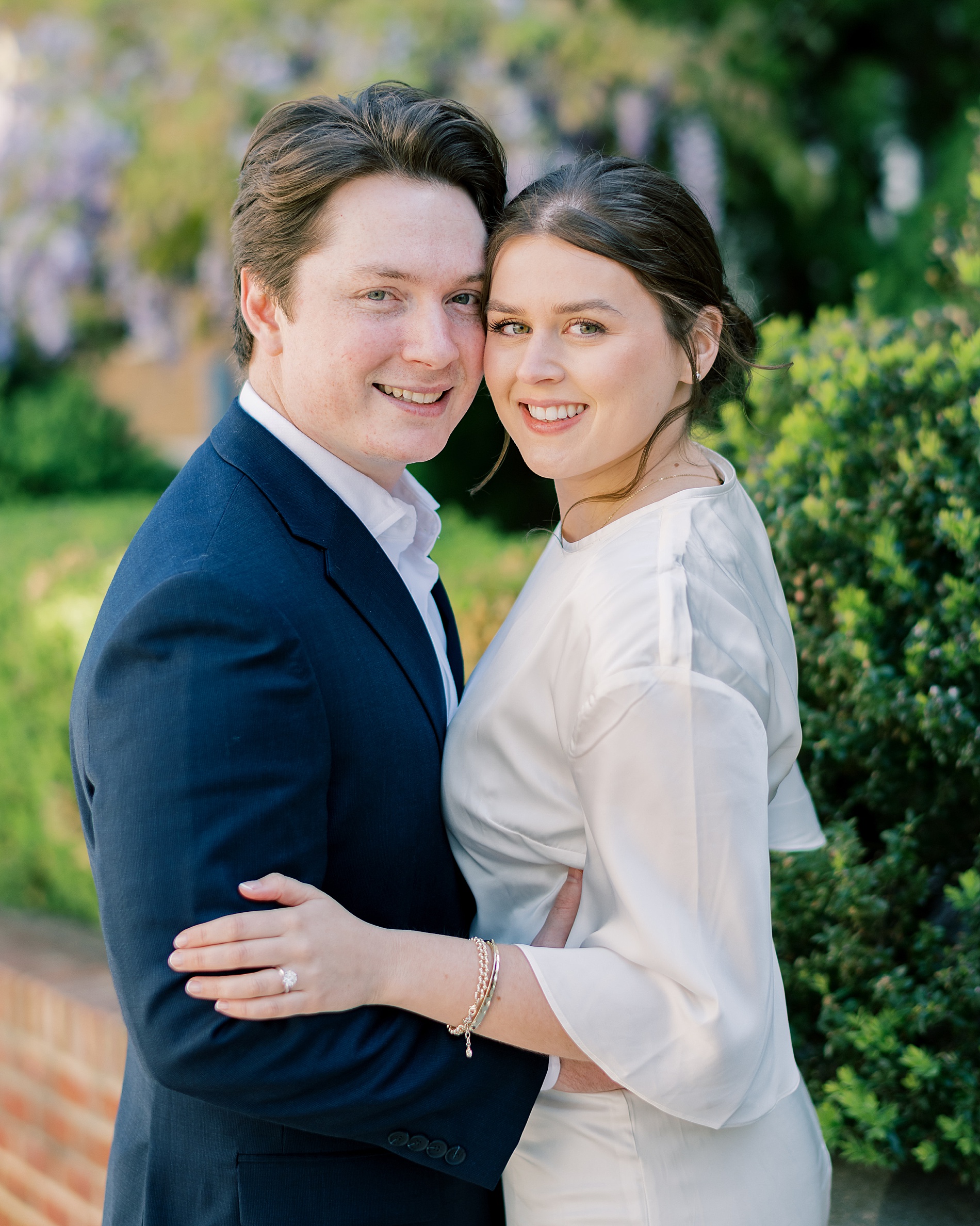 romantic spring engagement session in DC 