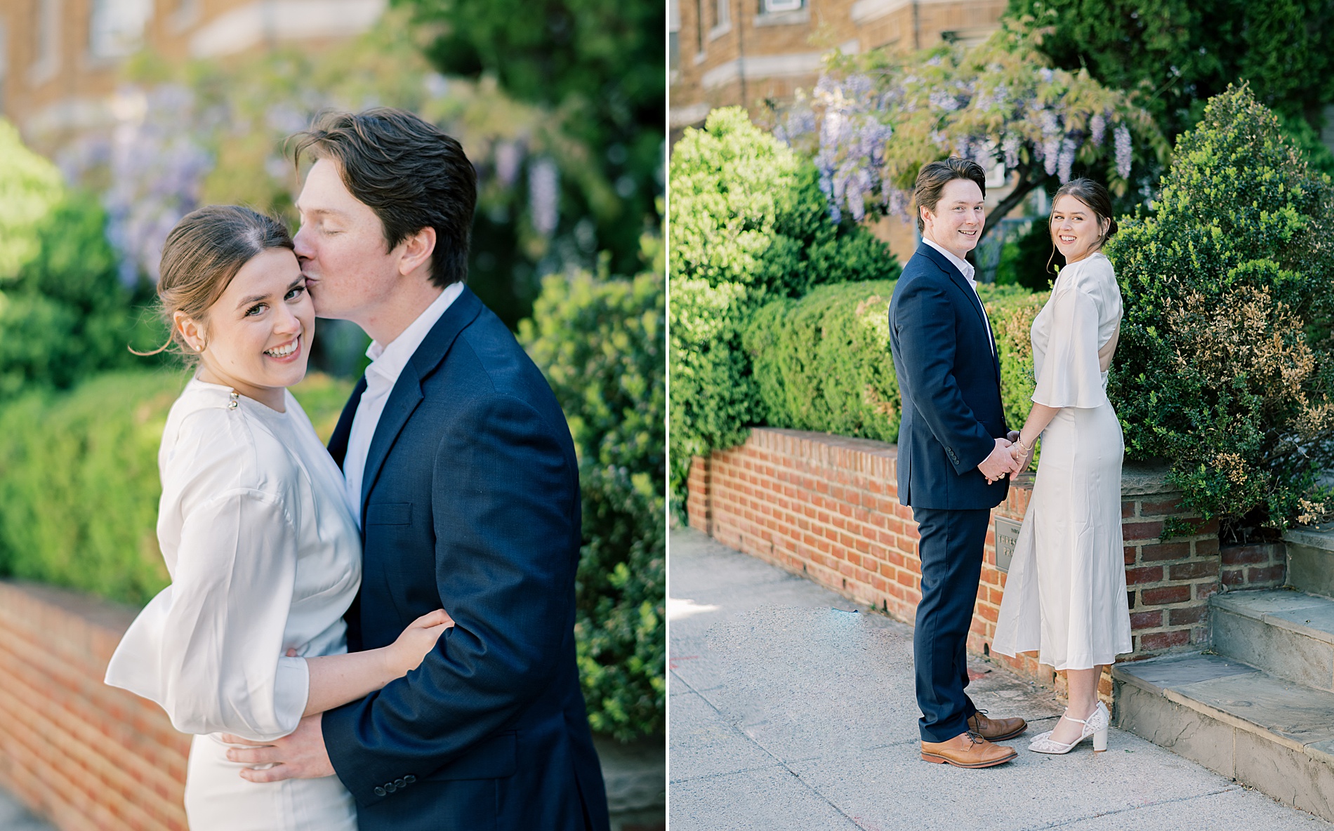 couple explore DC neighborhood near Capitol Hill