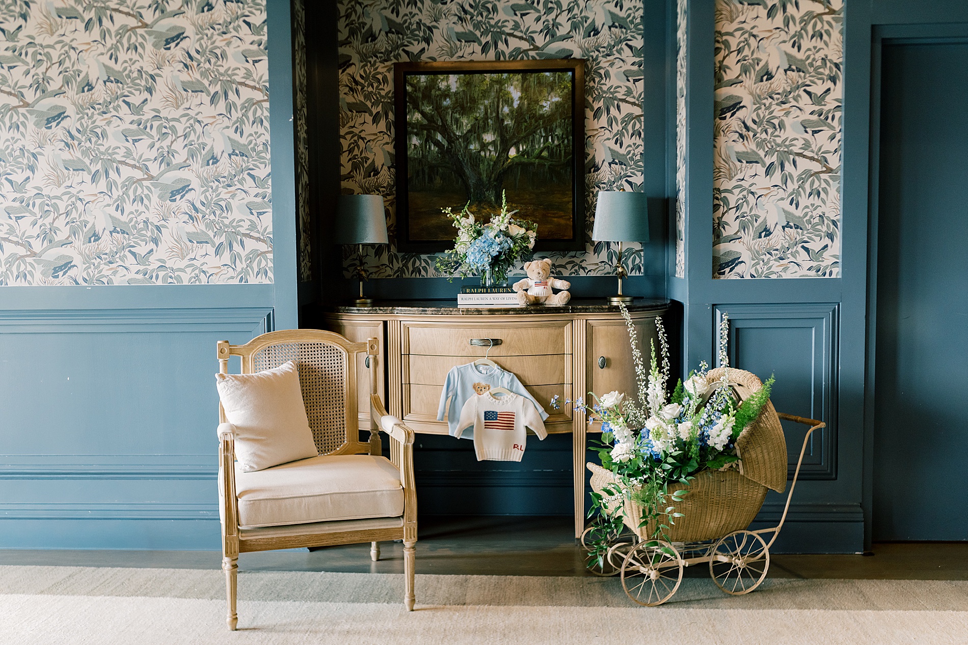 Ralph Lauren inspired baby shower in Baltimore, MD