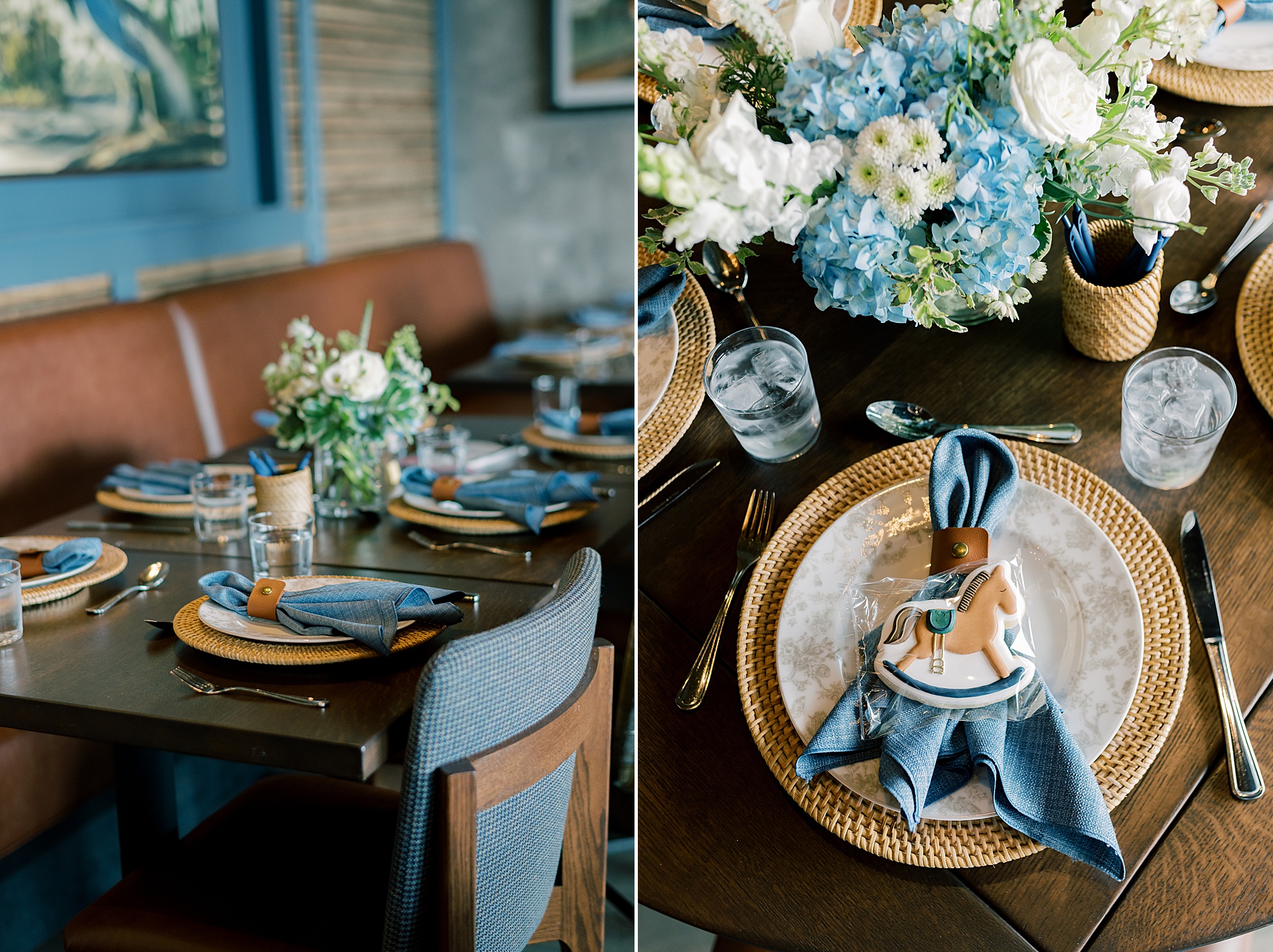 Ralph Lauren inspired baby shower tablescape 