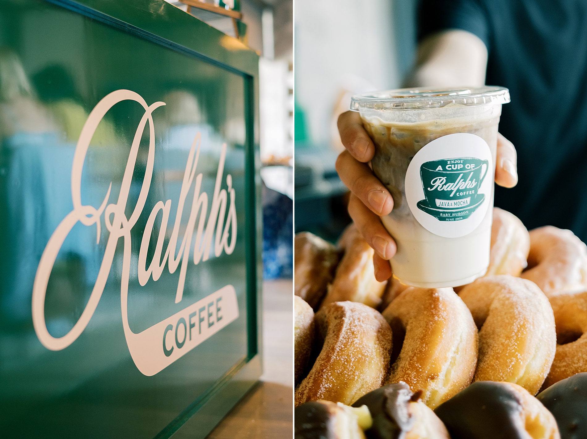 donuts and coffee at Ralph's coffee